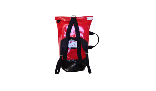 Backpack style Lifting Bags (STAB30 and PPE400), both shown in red